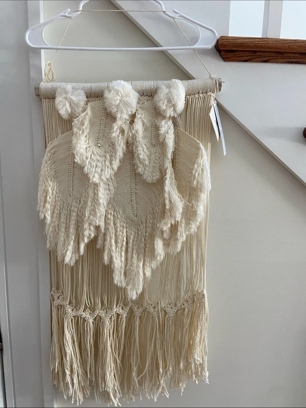 Pottery Barn Cream Macramé Wall Hanging